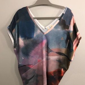 Moth medium watercolor tee shirt